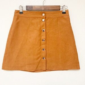 DIVIDED | Button Down Camel Colored Skirt 8